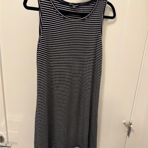Striped Sleeveless dress medium Hilary radley